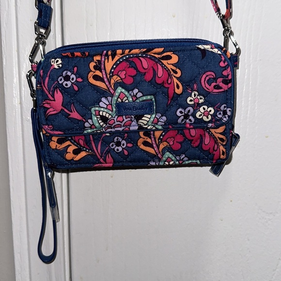 Vera Bradley All In One RFID- Dragon Fruit Floral - Picture 2 of 6